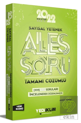Yediiklim 2022 Master Serisi Ales Sayısal Yetenek