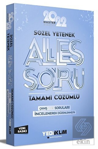 Yediiklim 2022 Master Serisi Ales Sözel Yetenek Ta