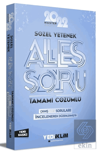 Yediiklim 2022 Master Serisi Ales Sözel Yetenek Ta