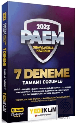 Yediiklim 2023 PAEM ve Misyon Koruma 7 Deneme Çözü
