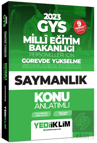 Yediiklim KPSS 2023 GYS Milli Eğitim Bakanlığı Per