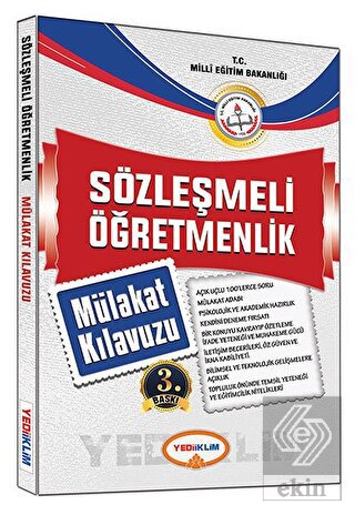 Yediiklim Sözleşmeli Öğretmenlik Mülakat Kılavuzu