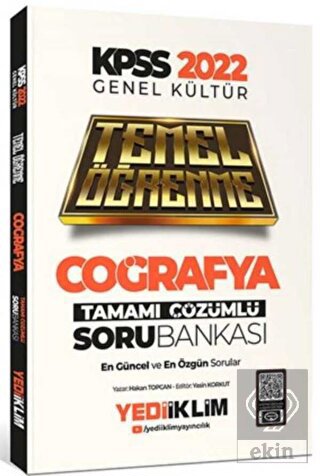 Yediiklim Yayınları 2022 KPSS Genel Kültür Coğrafy