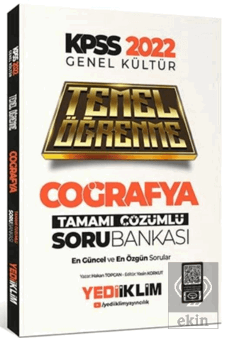 Yediiklim Yayınları 2022 KPSS Genel Kültür Coğrafy