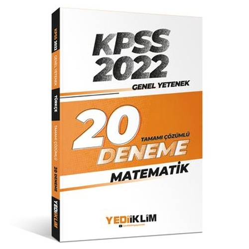 Yediiklim Yayınları 2022 KPSS Genel Yetenek Matema