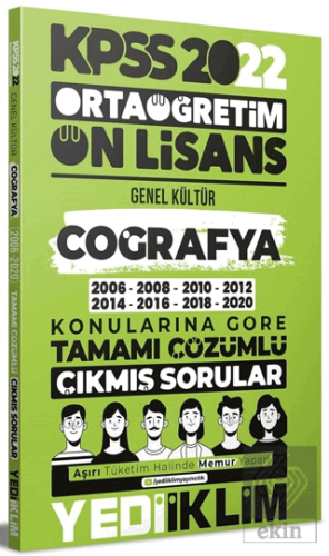 Yediiklim Yayınları 2022 KPSS Ön Lisans Genel Kült