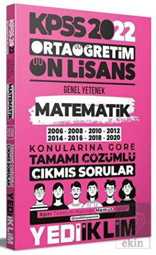 Yediiklim Yayınları 2022 KPSS Ön Lisans Genel Yete