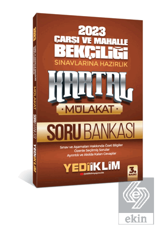 Yediiklim Yayınları 2023 Çarşı ve Mahalle Bekçiliğ