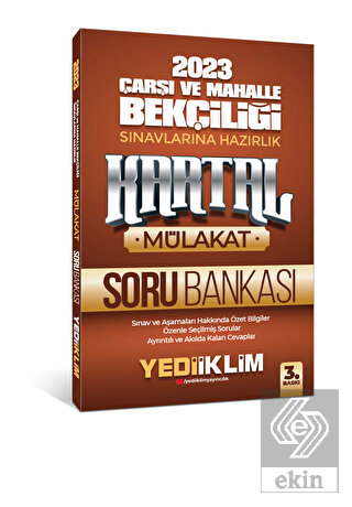 Yediiklim Yayınları 2023 Çarşı ve Mahalle Bekçiliğ