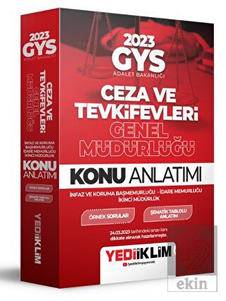 Yediiklim Yayınları 2023 GYS Adalet Bakanlığı Ceza