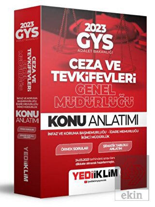 Yediiklim Yayınları 2023 GYS Adalet Bakanlığı Ceza