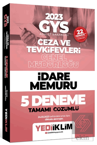 Yediiklim Yayınları 2023 GYS Adalet Bakanlığı Ceza