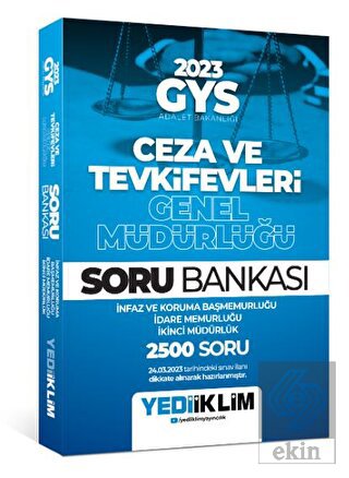 Yediiklim Yayınları 2023 GYS Adalet Bakanlığı Ceza