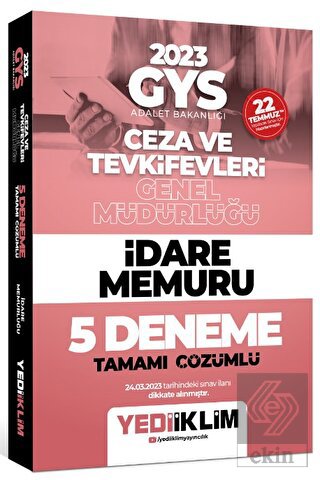 Yediiklim Yayınları 2023 GYS Adalet Bakanlığı Ceza
