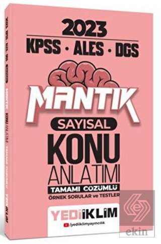 Yediiklim Yayınları 2023 KPSS ALES DGS Sayısal Man