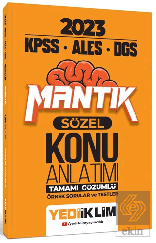 Yediiklim Yayınları 2023 KPSS ALES DGS Sözel Mantı