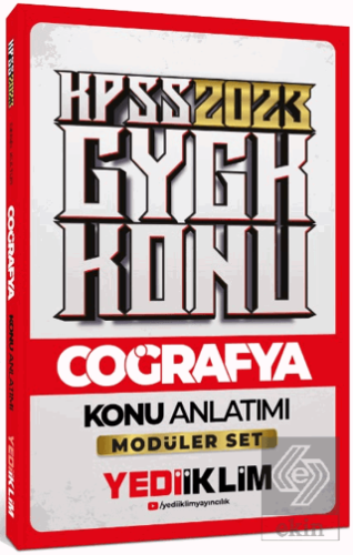 Yediiklim Yayınları 2023 KPSS Genel Kültür Coğrafy