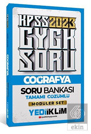 Yediiklim Yayınları 2023 KPSS Genel Kültür Coğrafy