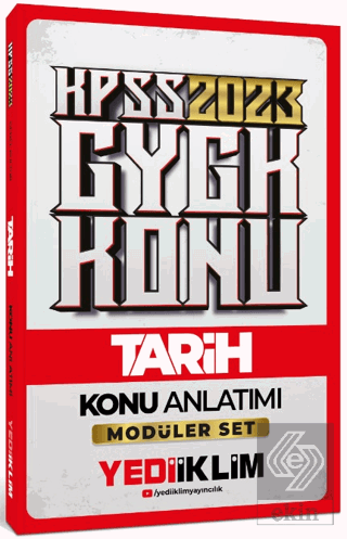 Yediiklim Yayınları 2023 KPSS Genel Kültür Tarih K