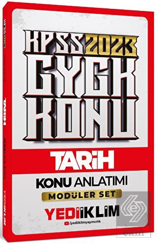Yediiklim Yayınları 2023 KPSS Genel Kültür Tarih K