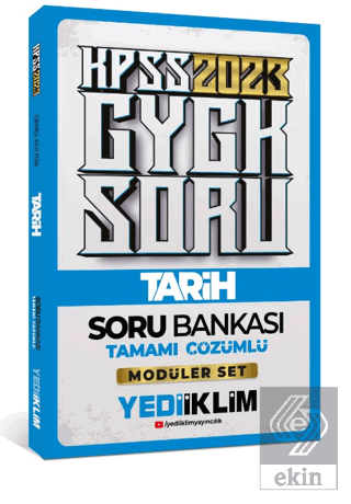 Yediiklim Yayınları 2023 KPSS Genel Kültür Tarih T