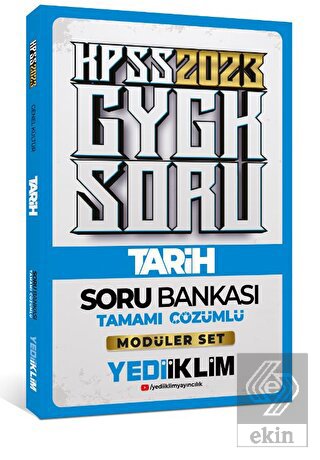 Yediiklim Yayınları 2023 KPSS Genel Kültür Tarih T