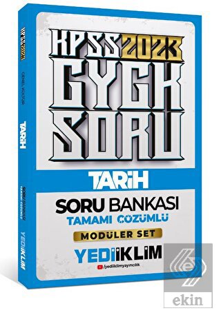 Yediiklim Yayınları 2023 KPSS Genel Kültür Tarih T