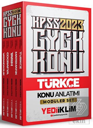 Yediiklim Yayınları 2023 KPSS Genel Yetenek Genel