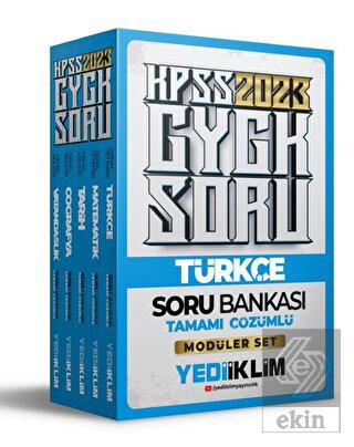 Yediiklim Yayınları 2023 KPSS Genel Yetenek Genel