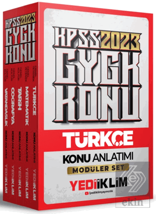 Yediiklim Yayınları 2023 KPSS Genel Yetenek Genel