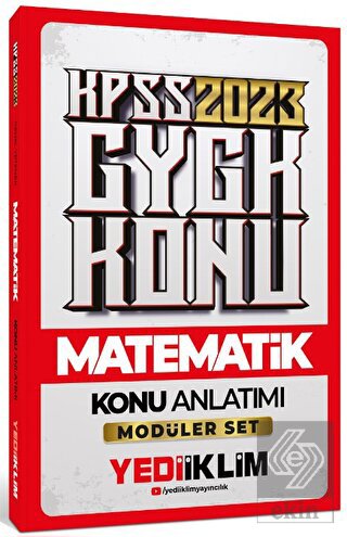 Yediiklim Yayınları 2023 KPSS Genel Yetenek Matema