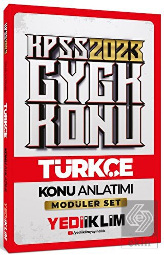 Yediiklim Yayınları 2023 KPSS Genel Yetenek Türkçe