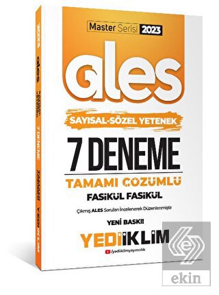 Yediiklim Yayınları 2023 Master Serisi Ales Sayısa