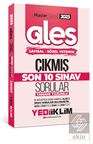 Yediiklim Yayınları 2023 Master Serisi Ales Sayısa