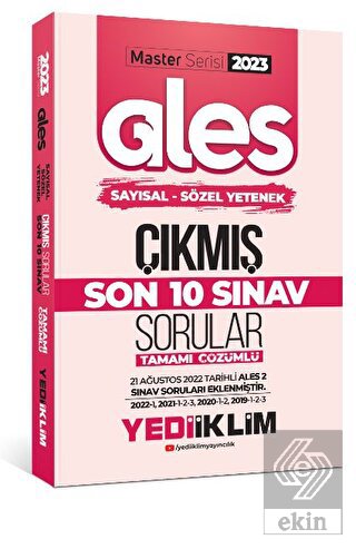 Yediiklim Yayınları 2023 Master Serisi Ales Sayısa