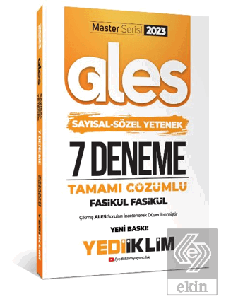 Yediiklim Yayınları 2023 Master Serisi Ales Sayısa