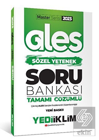 Yediiklim Yayınları 2023 Master Serisi Ales Sözel