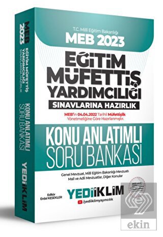 Yediiklim Yayınları 2023 MEB Eğitim Müfettiş Yardı