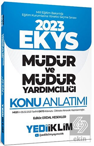 Yediiklim Yayınları 2023 MEB EKYS Müdür ve Müdür Y