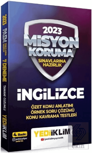 Yediiklim Yayınları 2023 Misyon Koruma Sınavlarına