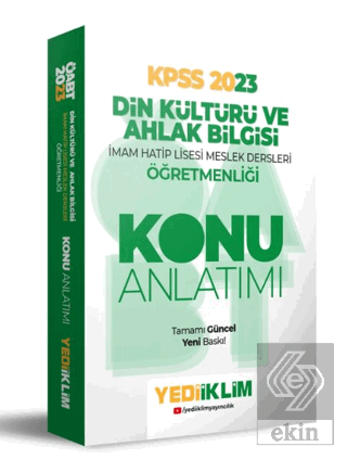 Yediiklim Yayınları 2023 ÖABT Din Kültürü ve Ahlak