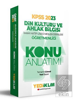 Yediiklim Yayınları 2023 ÖABT Din Kültürü ve Ahlak
