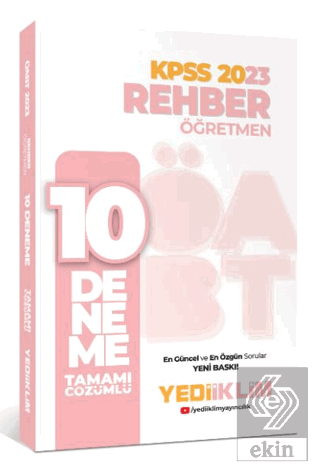 Yediiklim Yayınları 2023 ÖABT Rehber Öğretmen Tama