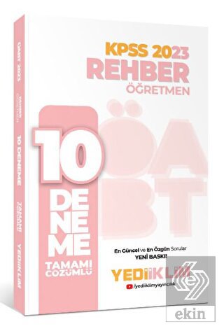 Yediiklim Yayınları 2023 ÖABT Rehber Öğretmen Tama