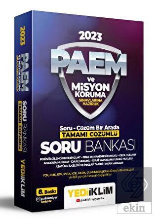 Yediiklim Yayınları 2023 PAEM ve Misyon Koruma Sın