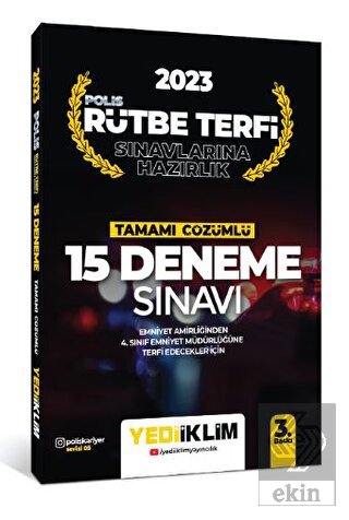 Yediiklim Yayınları 2023 Polis Rütbe Terfi Sınavla