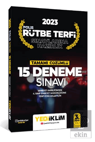 Yediiklim Yayınları 2023 Polis Rütbe Terfi Sınavla