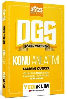 Yediiklim Yayınları 2023 Prestij Serisi Dgs Sözel