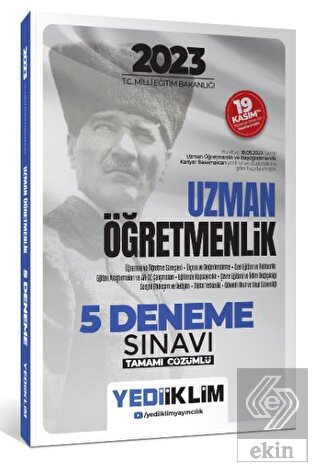 Yediiklim Yayınları 2023 T.C. Milli Eğitim Bakanlı
