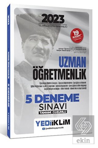 Yediiklim Yayınları 2023 T.C. Millî Eğitim Bakanlı